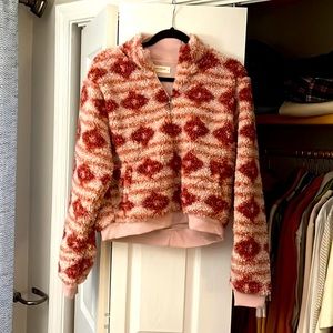 Lucky Brand cropped quarter zip